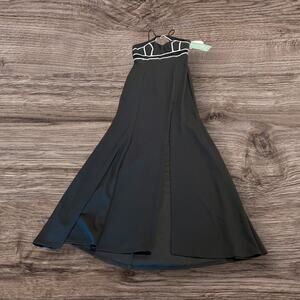 Social Code Black Gown  Maxi Evening Prom Special Occasion Dress Size 9 NWT